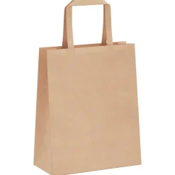 vidaXL Papieren zakken 50 st met hengsels 18x8x22 cm bruin