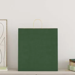 vidaXL Papieren zakken 250 st met hengsels 45x17x48 cm groen