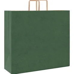 vidaXL Papieren zakken 250 st met hengsels 54x15x49 cm groen