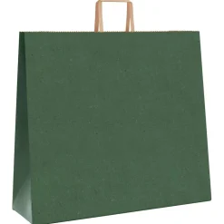 vidaXL Papieren zakken 250 st met hengsels 54x15x49 cm groen