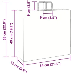 vidaXL Papieren zakken 250 st met hengsels 54x15x49 cm groen