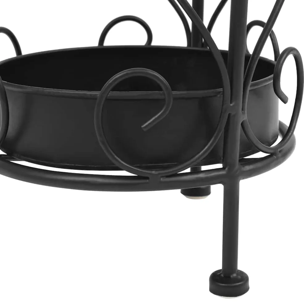 vidaXL Parapluhouder vintage stijl 26x46 cm metaal zwart