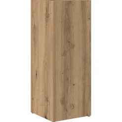 vidaXL Paraplu Standaard Artisan Eiken 25 x 24,5 x 64 cm Bewerkt hout