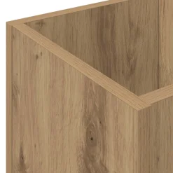vidaXL Paraplu Standaard Artisan Eiken 25 x 24,5 x 64 cm Bewerkt hout