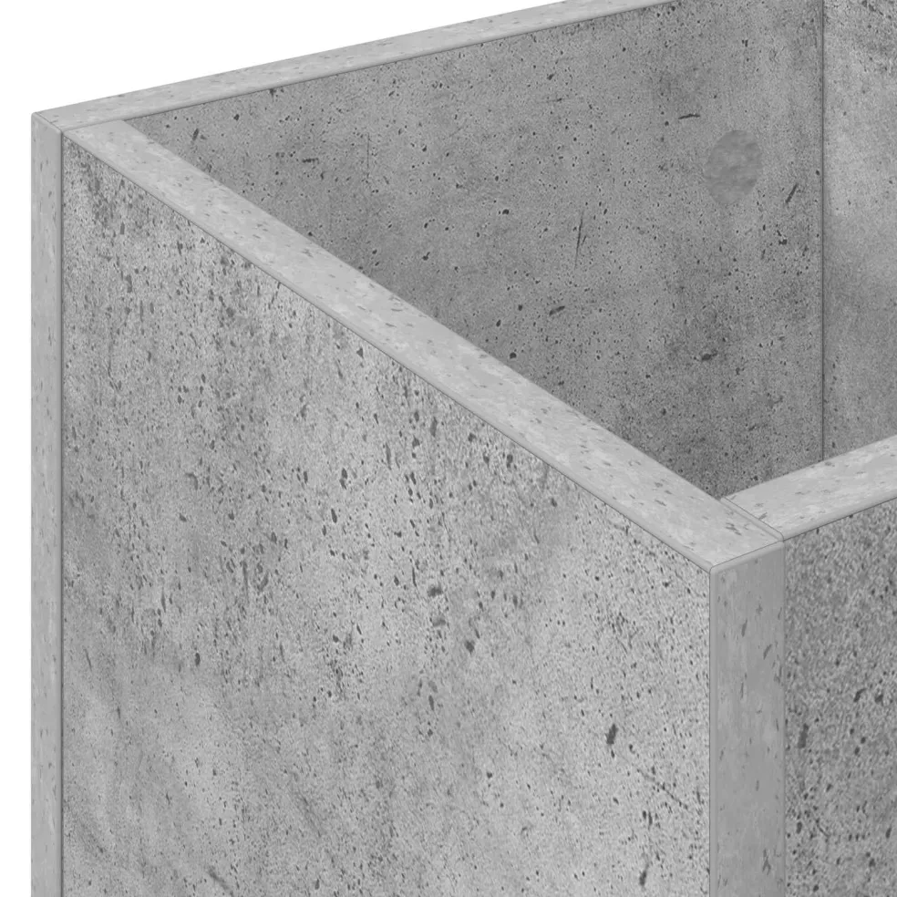 vidaXL Paraplu Standaard Beton Grijs 25 x 24,5 x 64 cm Bewerkt hout