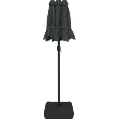 vidaXL Parasol dubbel dak 316x145 cm antracietkleurig