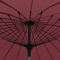 vidaXL Parasol met aluminium paal 250 cm bordeauxrood