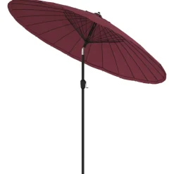 vidaXL Parasol met aluminium paal 250 cm bordeauxrood