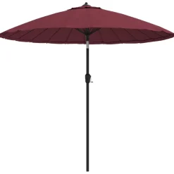 vidaXL Parasol met aluminium paal 250 cm bordeauxrood