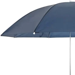 vidaXL Parasol met klem Ø 105 x 86 cm 170T polyester 2 st Marineblauw