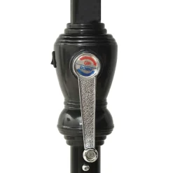 vidaXL Parasol met LED's en stalen paal 2x3 m zwart