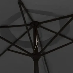 vidaXL Parasol met metalen paal 300 cm antraciet