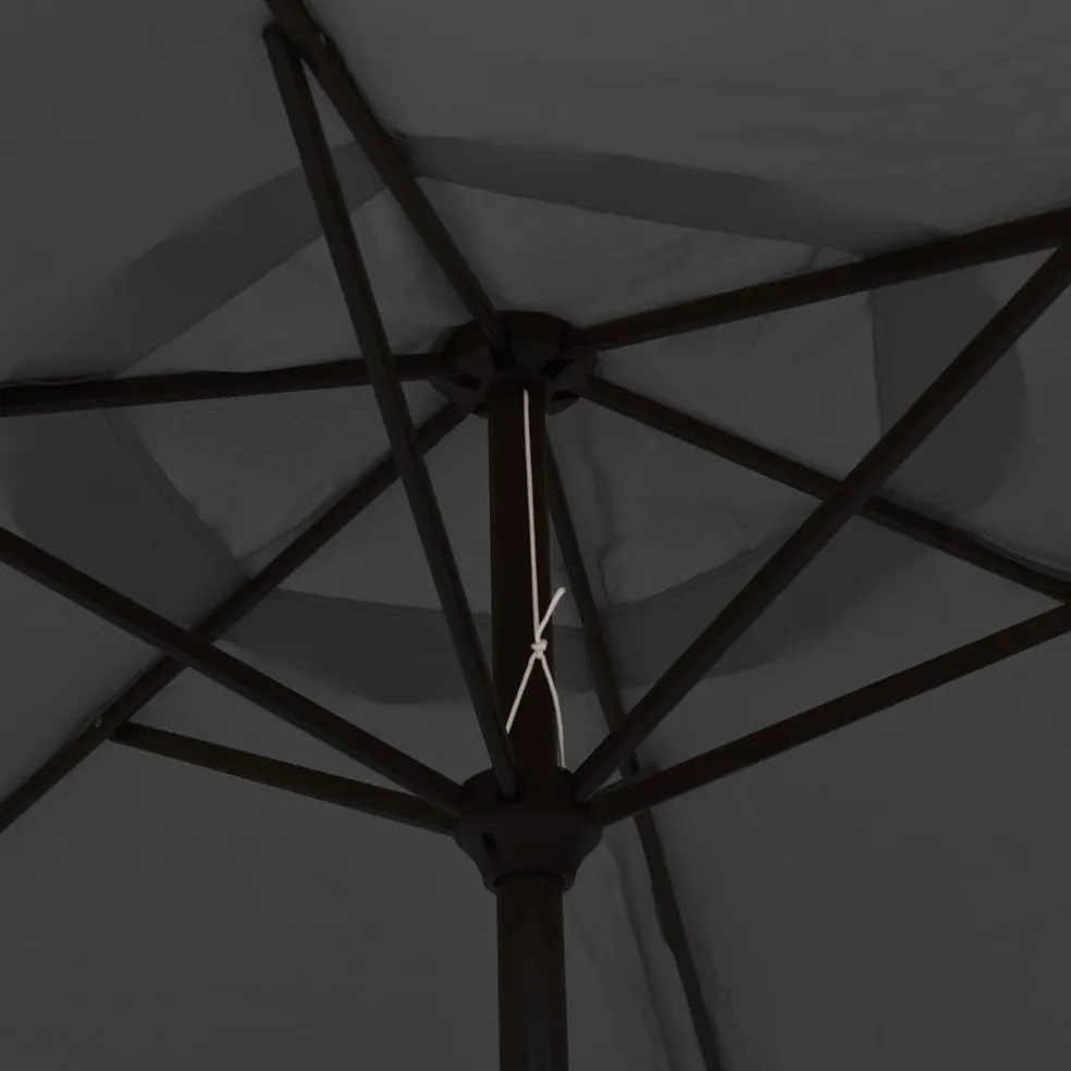 vidaXL Parasol met metalen paal 300 cm antraciet