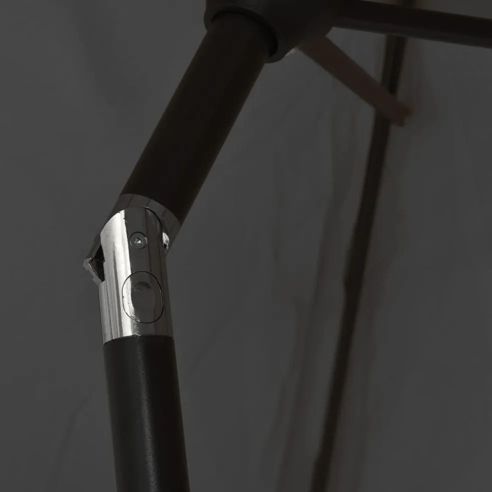 vidaXL Parasol met metalen paal 300 cm antraciet