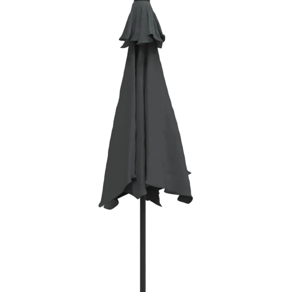 vidaXL Parasol met metalen paal 300 cm antraciet