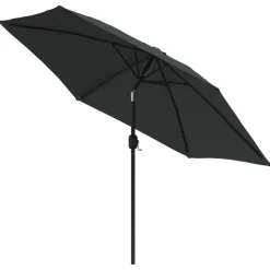 vidaXL Parasol met metalen paal 300 cm antraciet