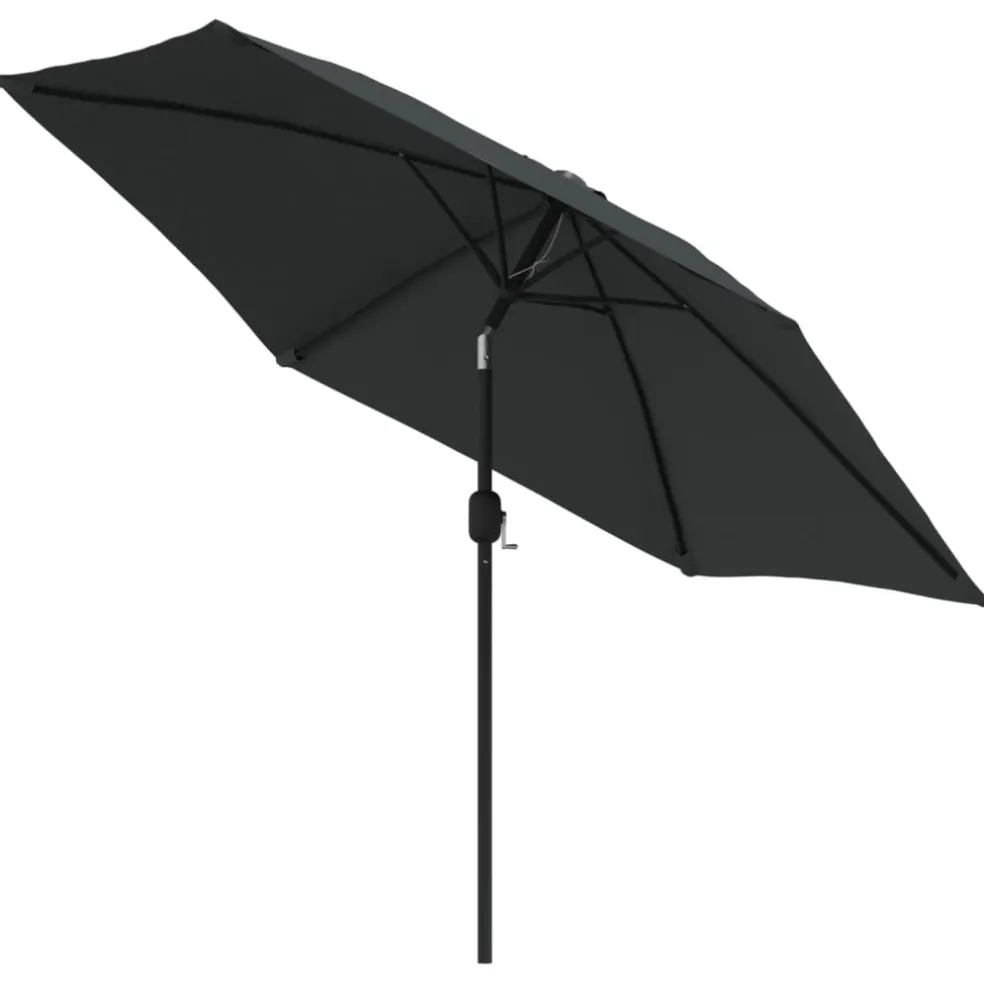 vidaXL Parasol met metalen paal 300 cm antraciet