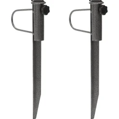 vidaXL Parasolstandaards met pennen 2 st 19x42 cm gegalvaniseerd staal