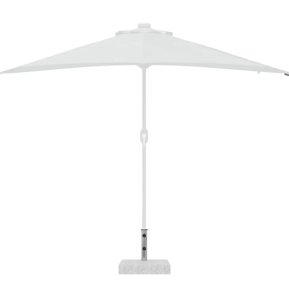 vidaXL Parasolvoet rechthoekig 25 kg graniet