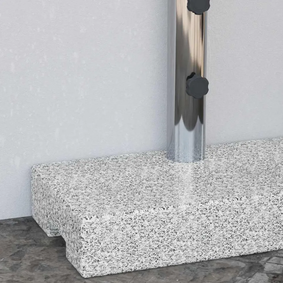 vidaXL Parasolvoet rechthoekig 25 kg graniet