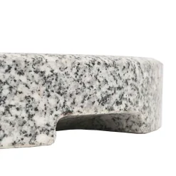 vidaXL Parasolvoet rond 20 kg graniet