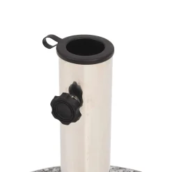 vidaXL Parasolvoet rond 20 kg graniet