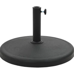 vidaXL Parasolvoet rond 19 kg polyresin zwart