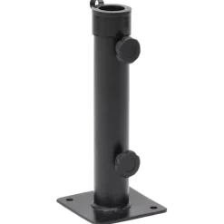 vidaXL Parasolvoet voor Ø38/48 mm stok staal matzwart