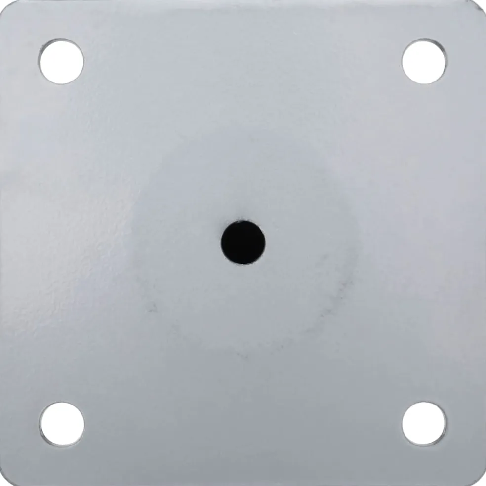 vidaXL Parasolvoet voor Ø38/48 mm stok staal zilverkleurig
