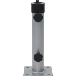 vidaXL Parasolvoet voor Ø38/48 mm stok staal zilverkleurig