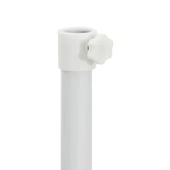 vidaXL Parasolvoet Wit Staal voor paal van 25-32 mm