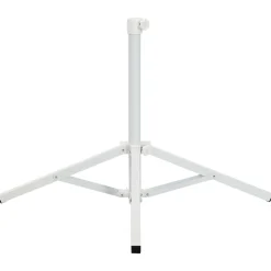vidaXL Parasolvoet Wit Staal voor paal van 25-32 mm