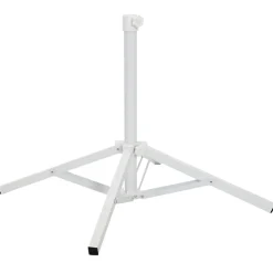 vidaXL Parasolvoet Wit Staal voor paal van 25-32 mm
