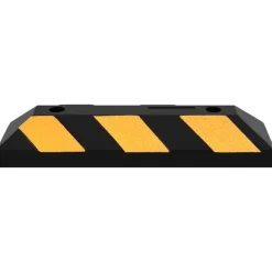 vidaXL Parkeerblokken reflecterend 2 st 56x15x10 cm rubber