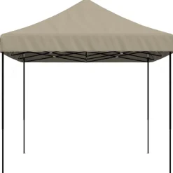 vidaXL Partytent inklapbaar pop-up 440x292x315 cm taupe
