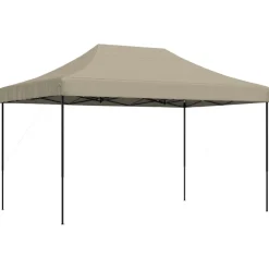vidaXL Partytent inklapbaar pop-up 440x292x315 cm taupe