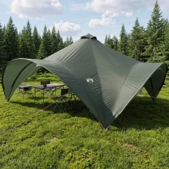 vidaXL Partytent Leger groen 500 x 500 x 350 cm Polyester en staal