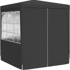 vidaXL Partytent met zijwanden professioneel 90 g/m² 2x2 m antraciet