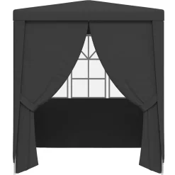 vidaXL Partytent met zijwanden professioneel 90 g/m² 2x2 m antraciet