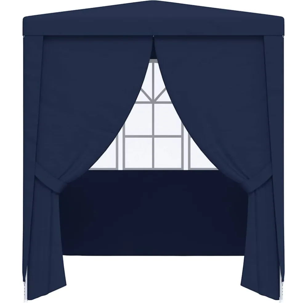 vidaXL Partytent met zijwanden professioneel 90 g/m² 2x2 m blauw