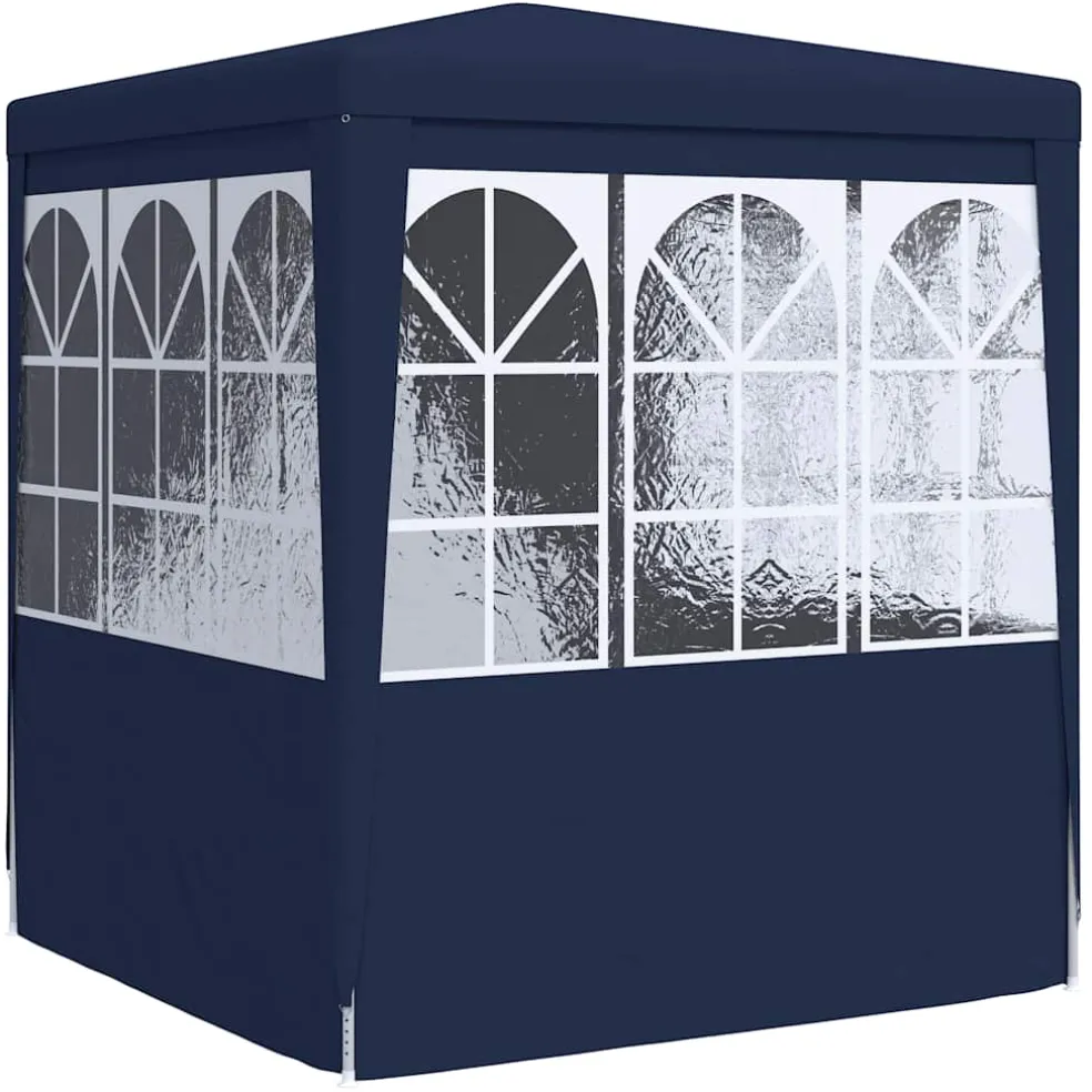 vidaXL Partytent met zijwanden professioneel 90 g/m² 2x2 m blauw
