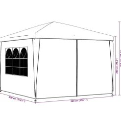 vidaXL Partytent 3x3 m wit