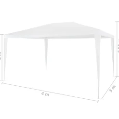 vidaXL Partytent 3x4 wit