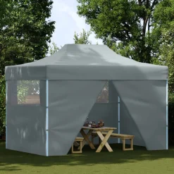vidaXL Partytent 280 x 410 x 315 cm Antracietkleurig Oxford Stof