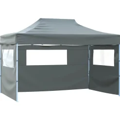 vidaXL Partytent 280 x 410 x 315 cm Antracietkleurig Oxford Stof