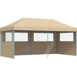 vidaXL Partytent 292 x 580 x 315 cm Beige Oxford Stof