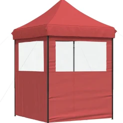 vidaXL Partytent 200 x 200 x 306 cm Bordeauxrood Oxford Stof