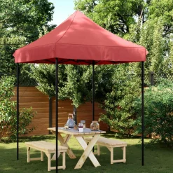 vidaXL Partytent 200 x 200 x 306 cm Bordeauxrood Oxford Stof