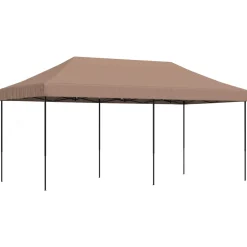 vidaXL Partytent 292 x 580 x 315 cm Bruin Oxford Stof