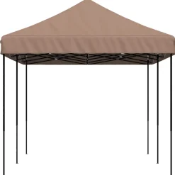 vidaXL Partytent 292 x 580 x 315 cm Bruin Oxford Stof